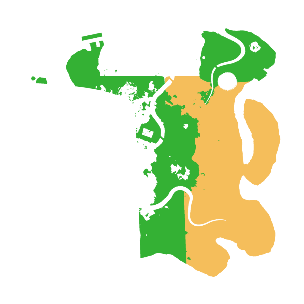 Biome Rust Map: Procedural Map, Size: 3000, Seed: 252185286