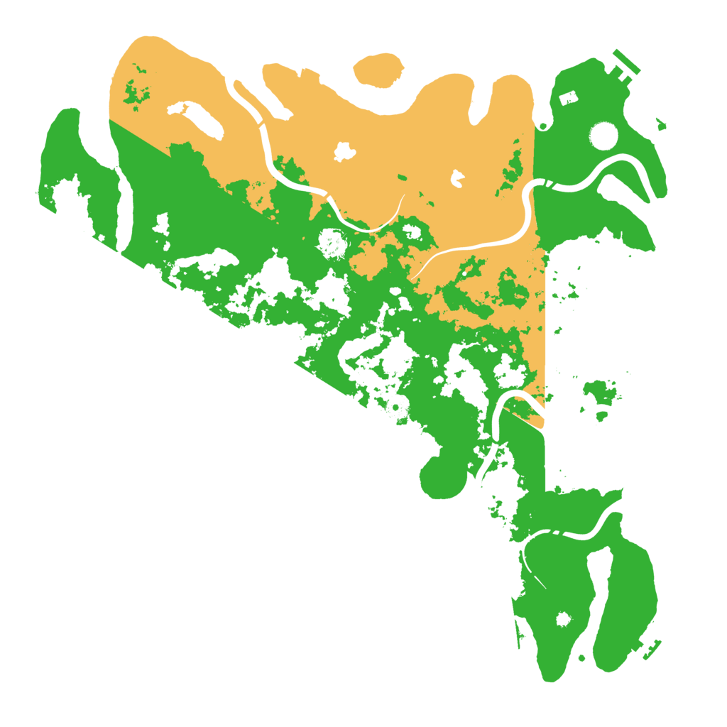 Biome Rust Map: Procedural Map, Size: 4500, Seed: 1628505445
