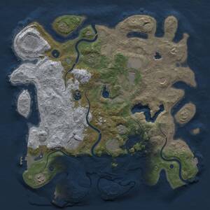 Thumbnail Rust Map: Procedural Map, Size: 4000, Seed: 67701858, 15 Monuments