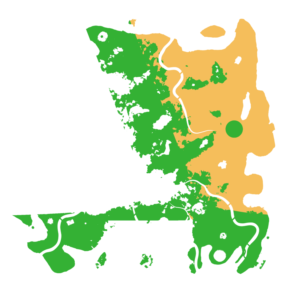 Biome Rust Map: Procedural Map, Size: 4500, Seed: 512813