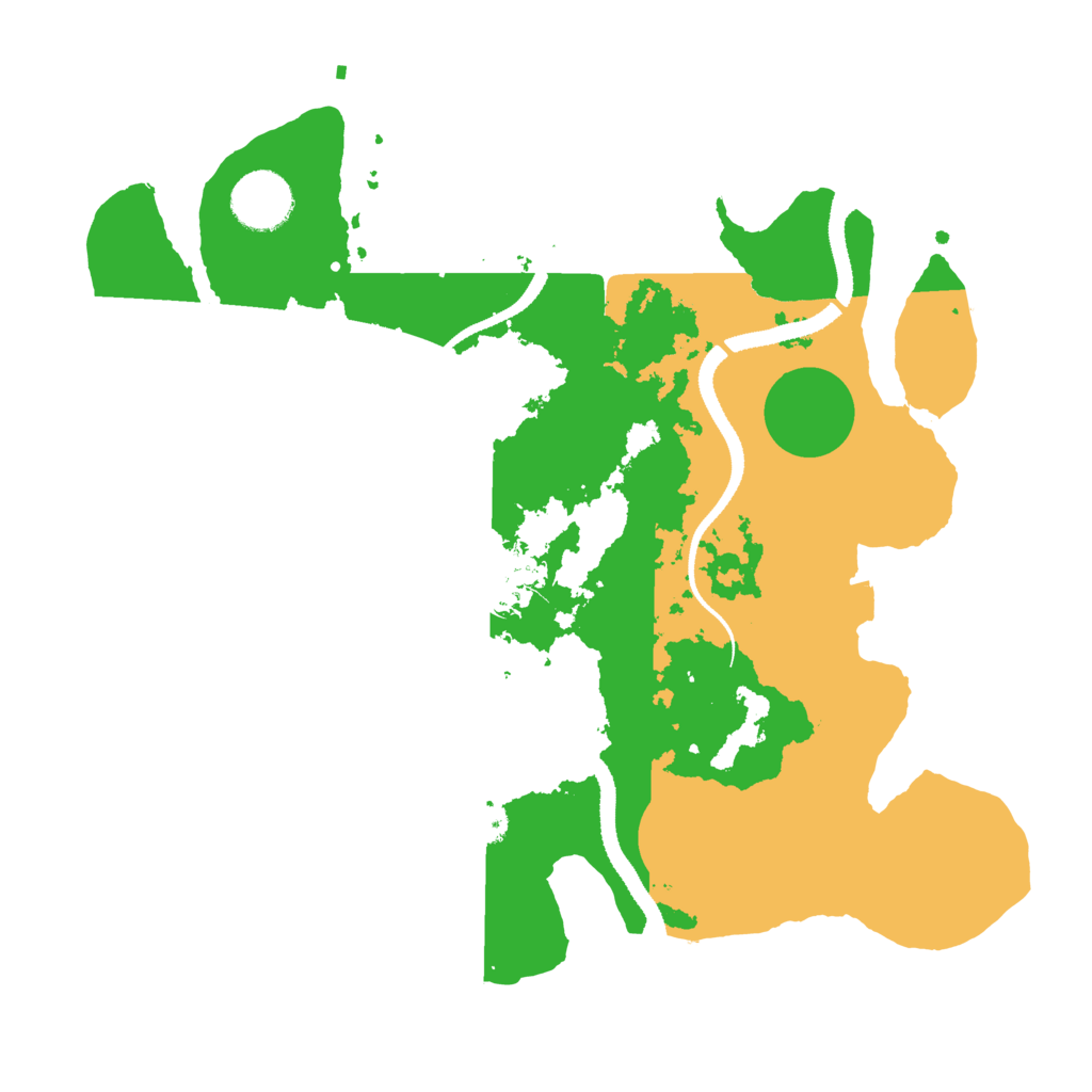 Biome Rust Map: Procedural Map, Size: 3200, Seed: 5156