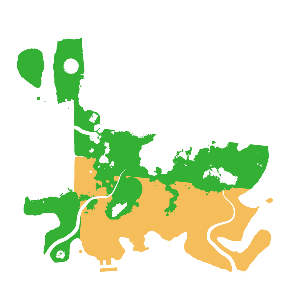 Biome Rust Map: Procedural Map, Size: 3500, Seed: 76834315