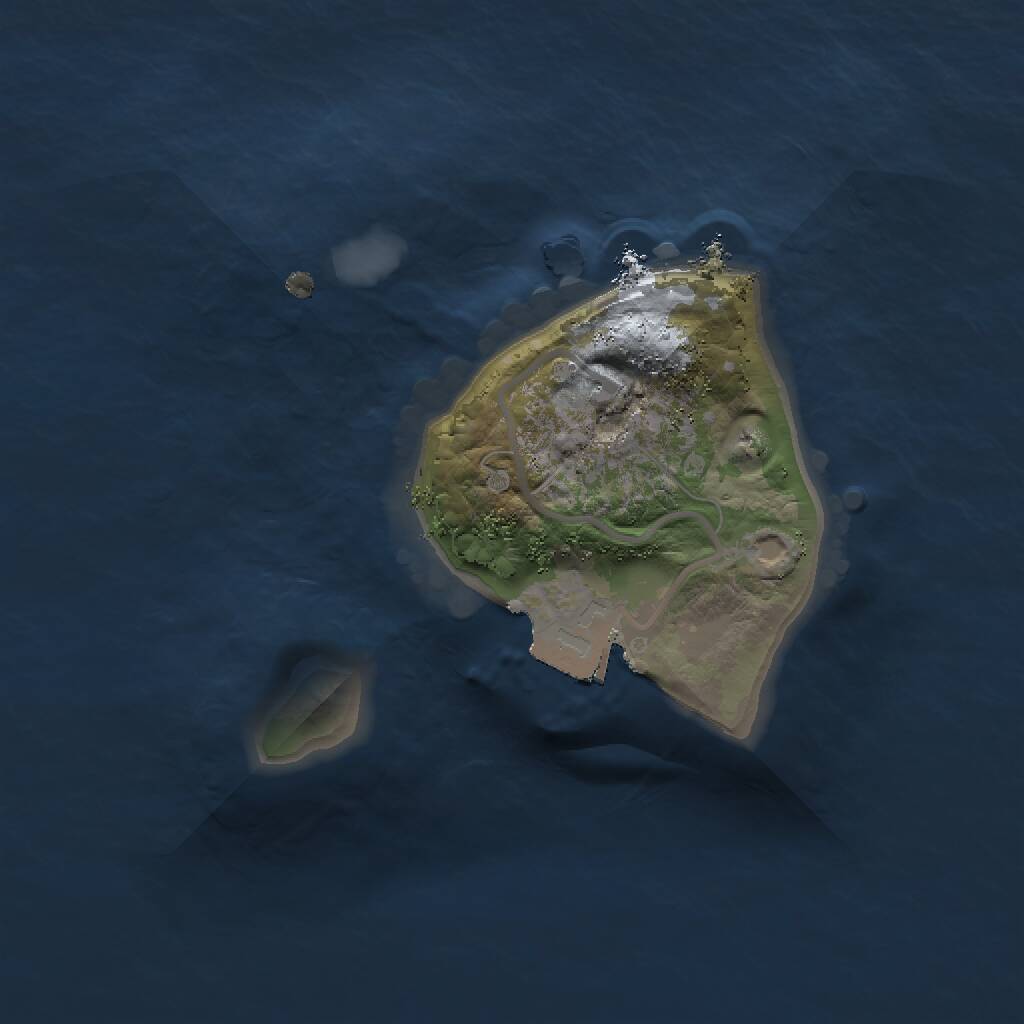 Rust Map: Procedural Map, Size: 1500, Seed: 28532531, 1 Monuments