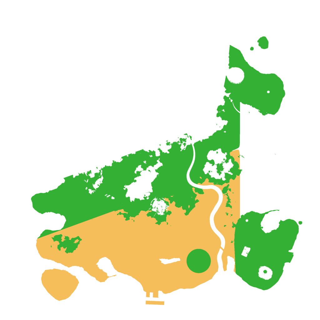Biome Rust Map: Procedural Map, Size: 3500, Seed: 14878