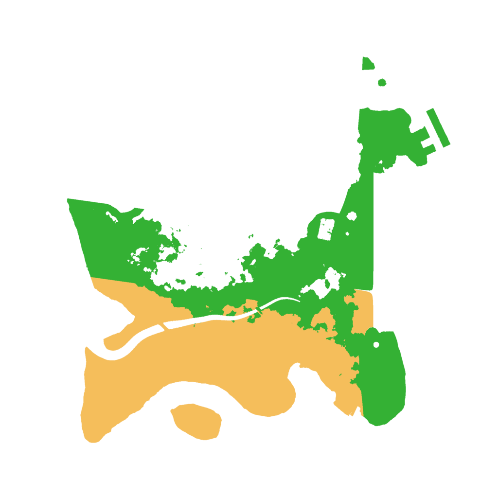 Biome Rust Map: Procedural Map, Size: 2500, Seed: 25321