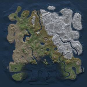 Thumbnail Rust Map: Procedural Map, Size: 4250, Seed: 287314069, 15 Monuments