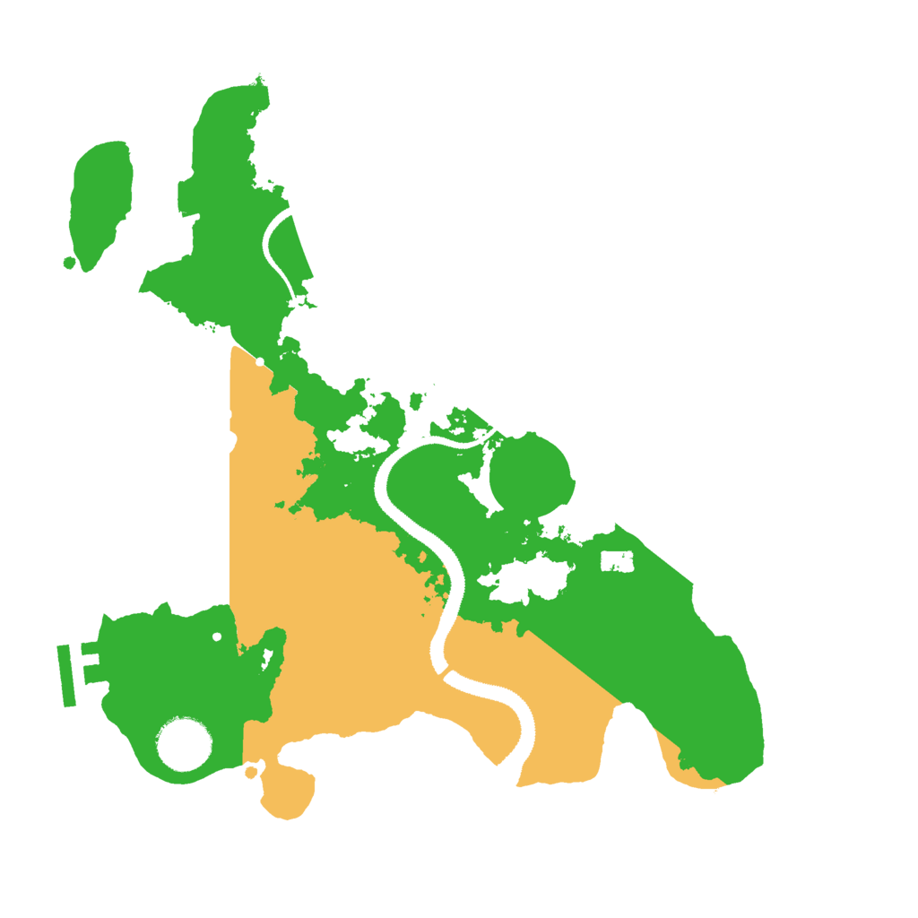 Biome Rust Map: Procedural Map, Size: 3000, Seed: 937531122