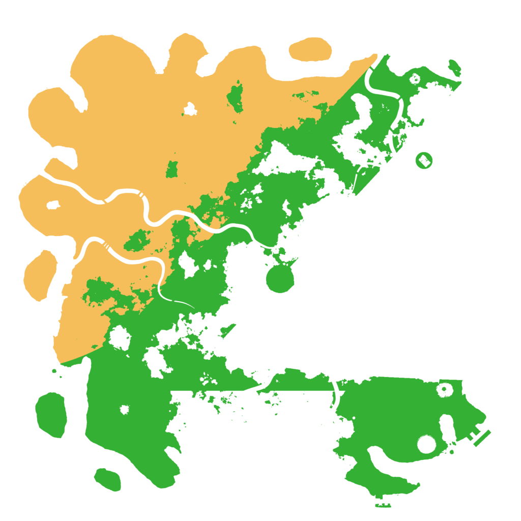 Biome Rust Map: Procedural Map, Size: 5000, Seed: 982207802