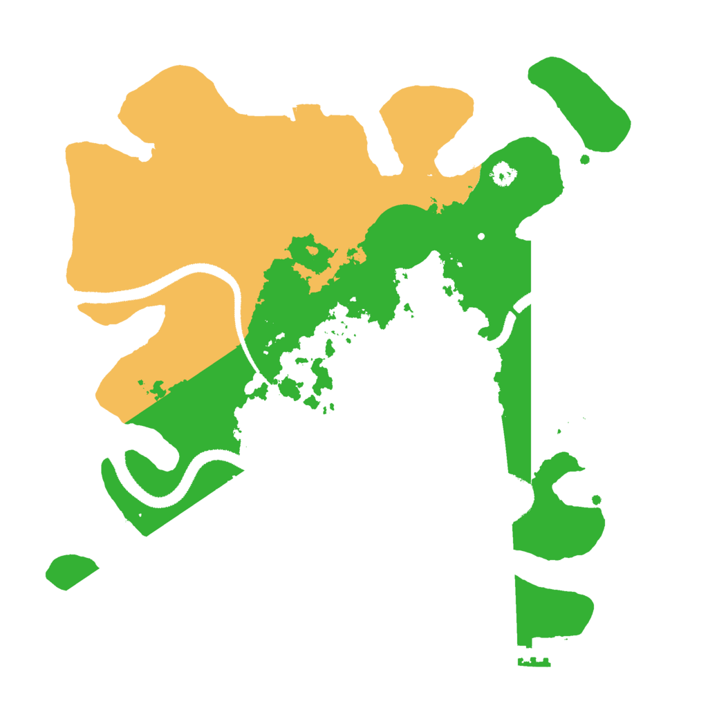 Biome Rust Map: Procedural Map, Size: 3000, Seed: 21571