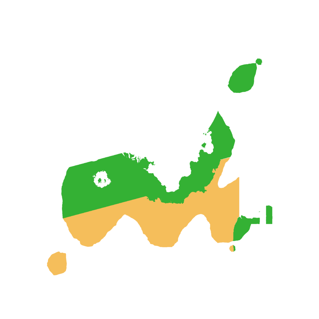 Biome Rust Map: Procedural Map, Size: 2000, Seed: 588135705