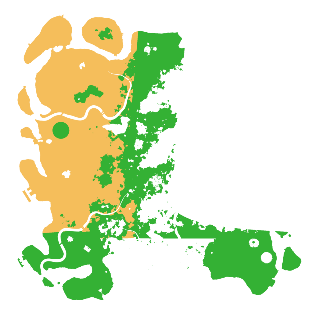 Biome Rust Map: Procedural Map, Size: 5000, Seed: 5763410
