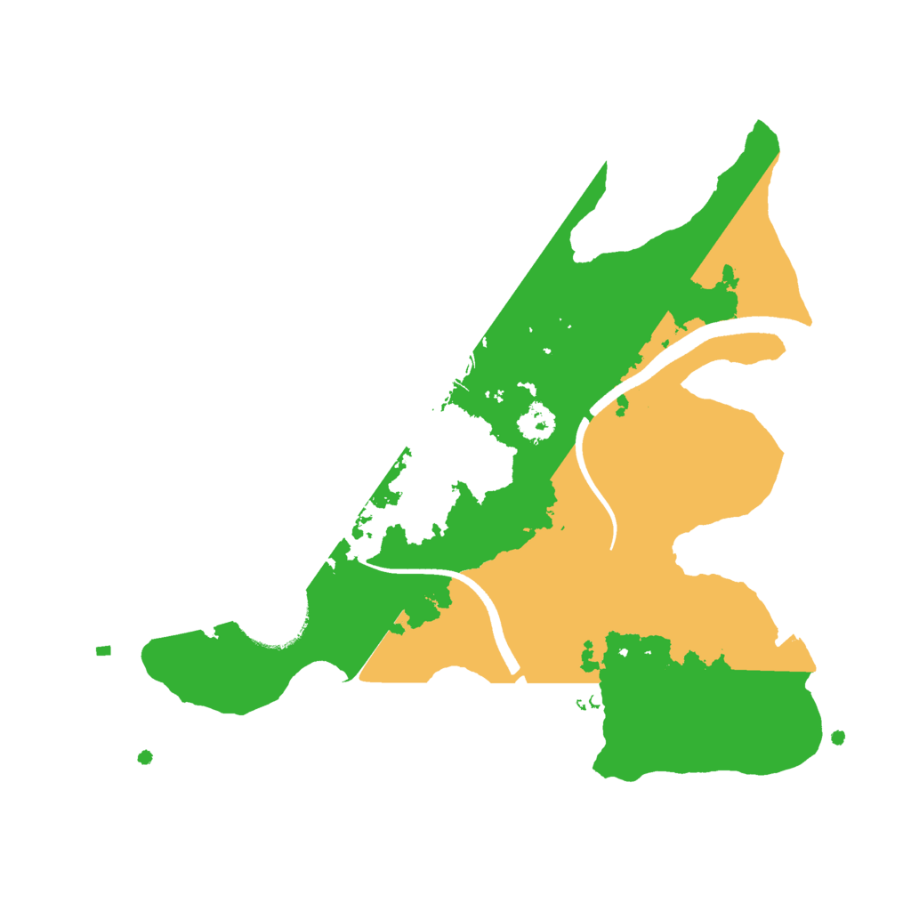 Biome Rust Map: Procedural Map, Size: 2500, Seed: 20384026