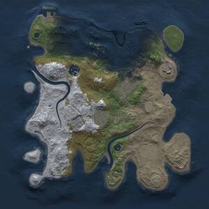 Thumbnail Rust Map: Procedural Map, Size: 3000, Seed: 2029028597, 12 Monuments