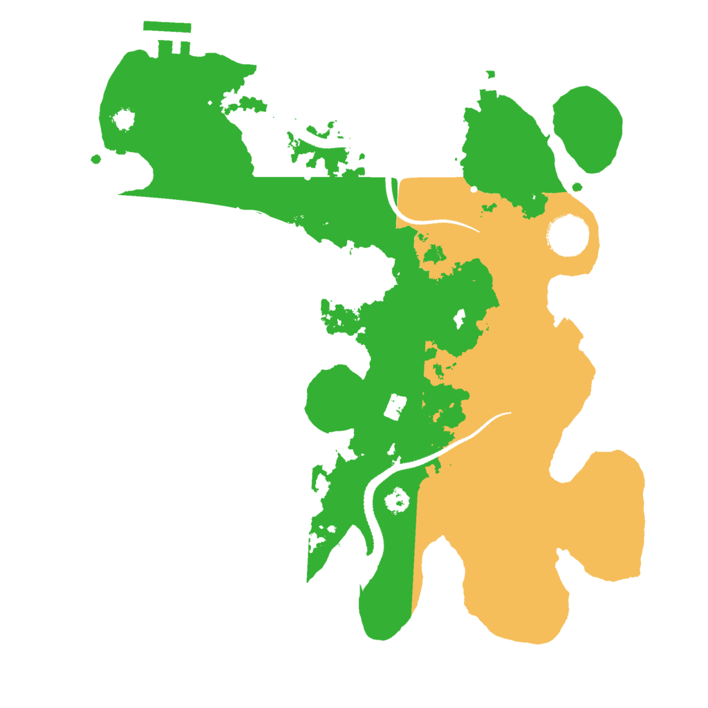 Biome Rust Map: Procedural Map, Size: 3000, Seed: 2029028597