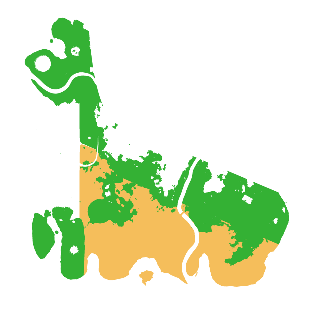 Biome Rust Map: Procedural Map, Size: 3500, Seed: 214238192