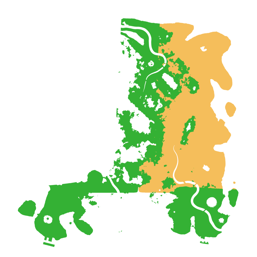 Biome Rust Map: Procedural Map, Size: 4500, Seed: 1534653248