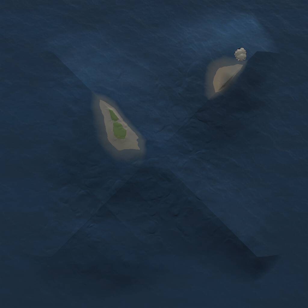 Rust Map: Procedural Map, Size: 1000, Seed: 908444504, 1 Monuments