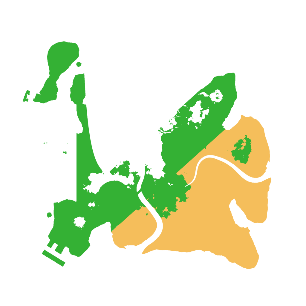 Biome Rust Map: Procedural Map, Size: 2500, Seed: 1873620822