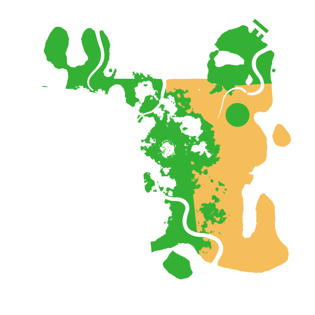Biome Rust Map: Procedural Map, Size: 3500, Seed: 1518581831