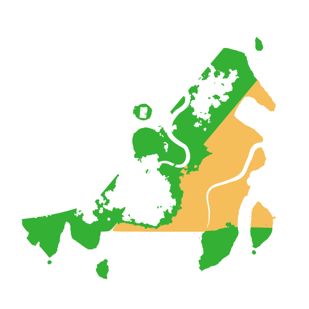 Biome Rust Map: Procedural Map, Size: 3000, Seed: 26662