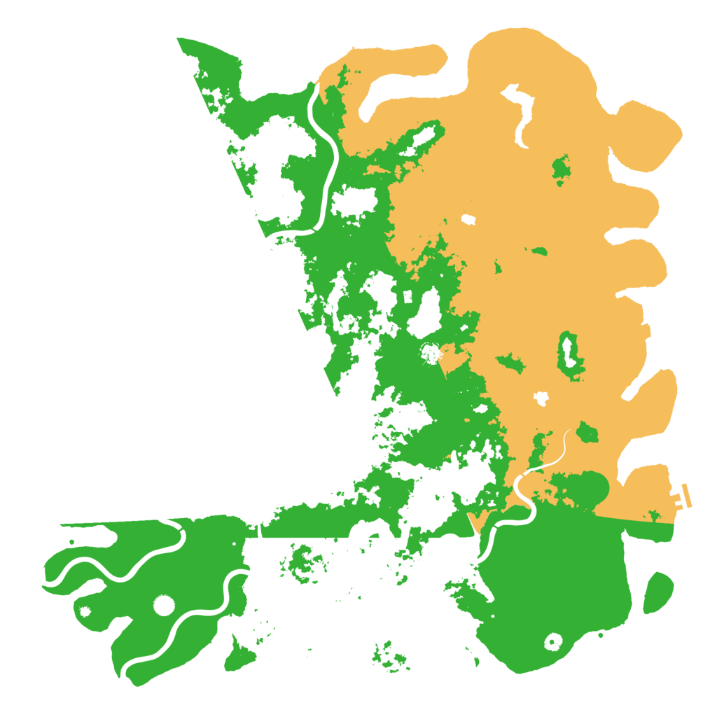 Biome Rust Map: Procedural Map, Size: 6000, Seed: 611121239