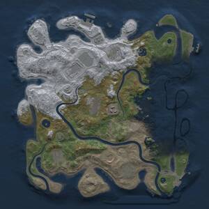 Thumbnail Rust Map: Procedural Map, Size: 3784, Seed: 1489931776, 16 Monuments