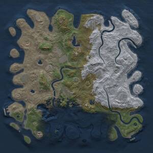 Thumbnail Rust Map: Procedural Map, Size: 4500, Seed: 59549, 16 Monuments