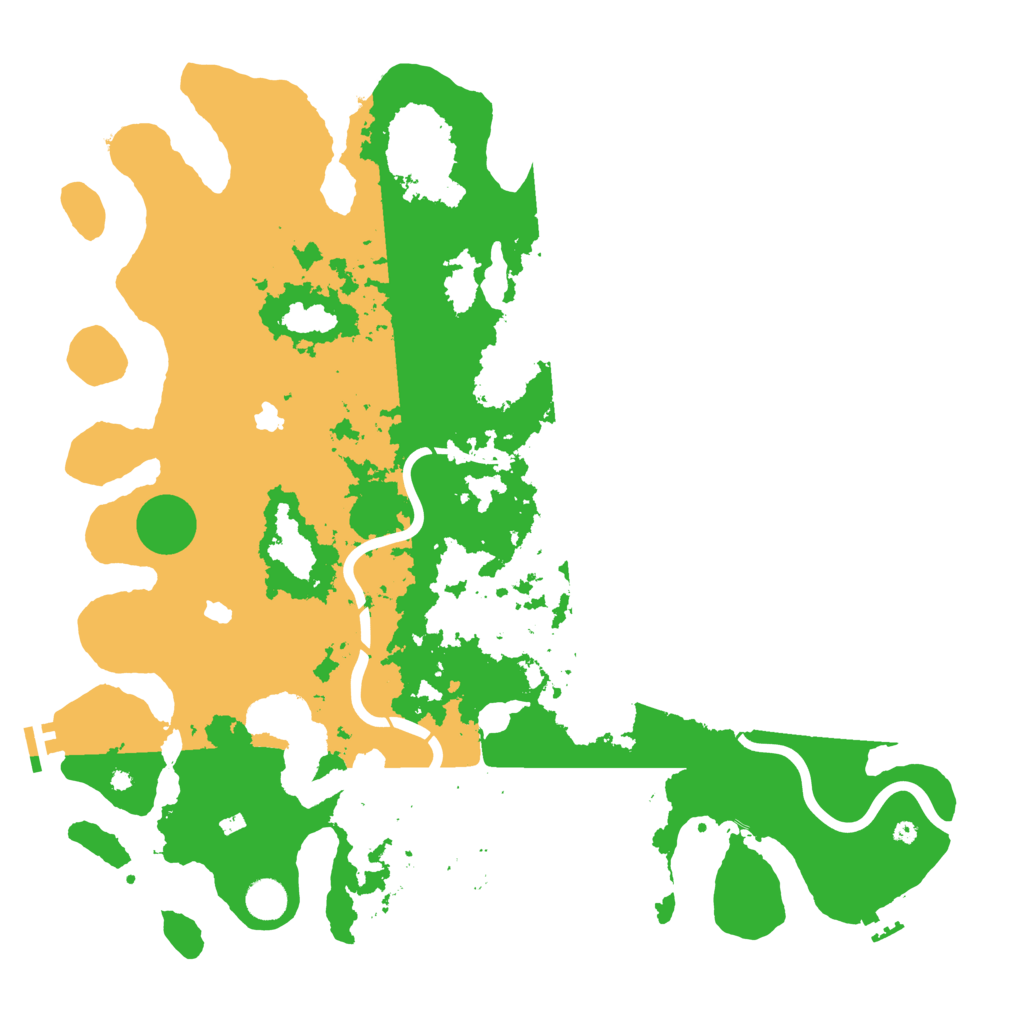 Biome Rust Map: Procedural Map, Size: 4500, Seed: 59549