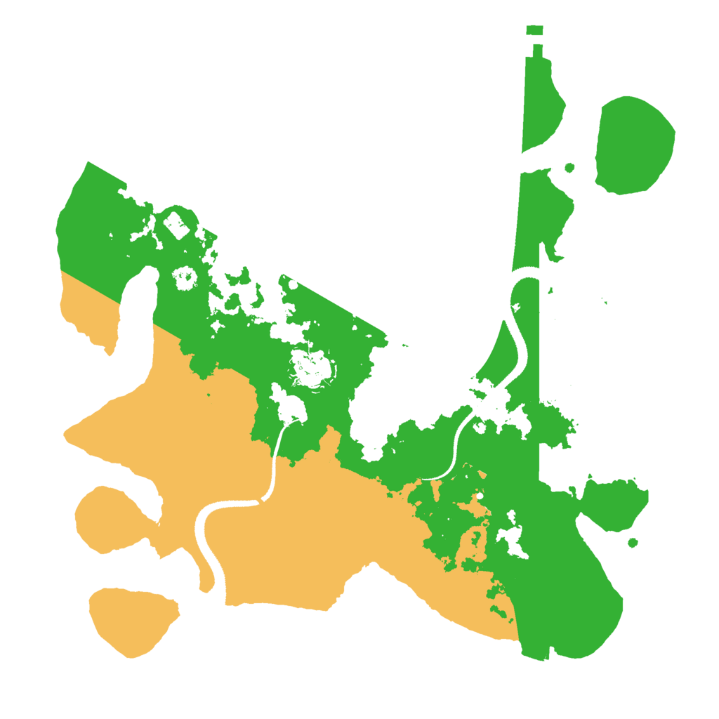 Biome Rust Map: Procedural Map, Size: 3000, Seed: 16527