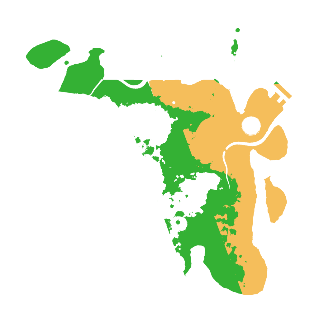 Biome Rust Map: Procedural Map, Size: 3000, Seed: 481822931