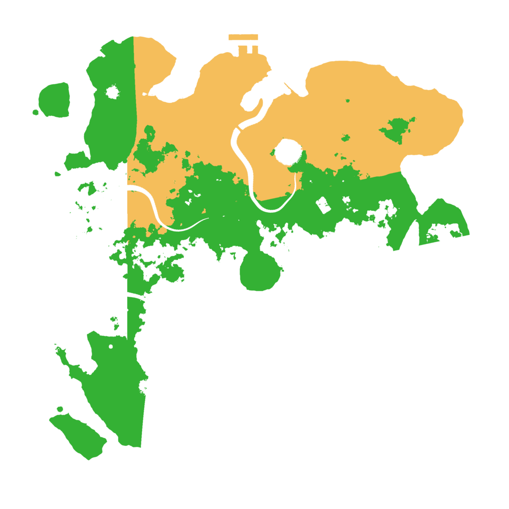 Biome Rust Map: Procedural Map, Size: 3500, Seed: 8409044
