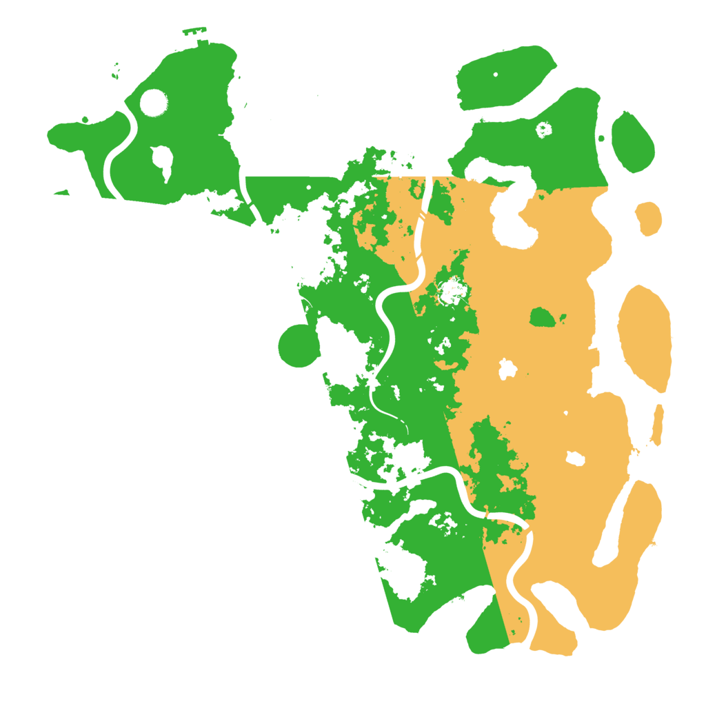 Biome Rust Map: Procedural Map, Size: 4500, Seed: 153921284