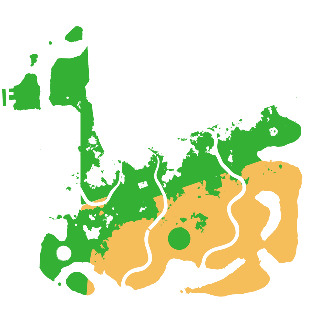 Biome Rust Map: Procedural Map, Size: 3800, Seed: 23102025