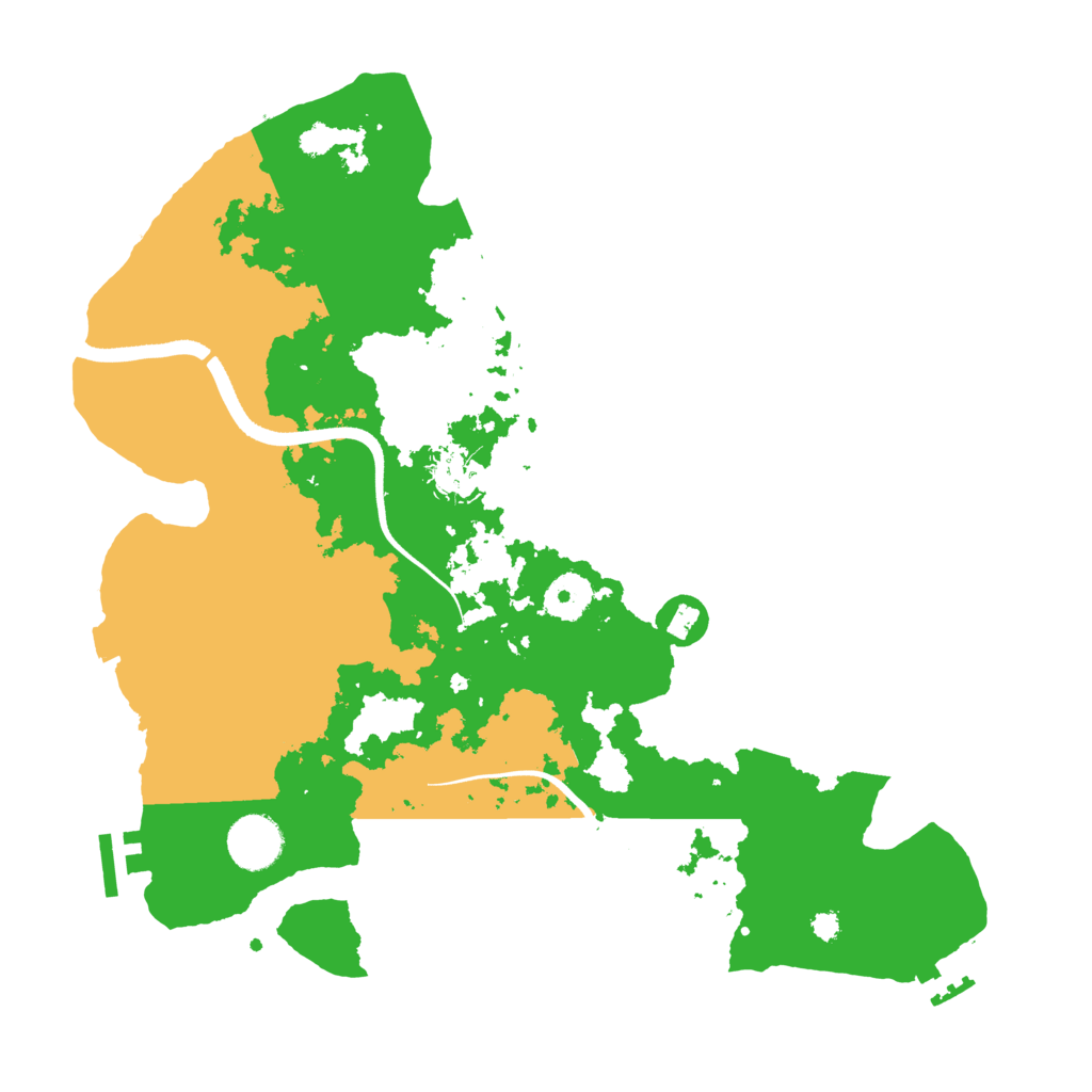 Biome Rust Map: Procedural Map, Size: 3500, Seed: 9584653