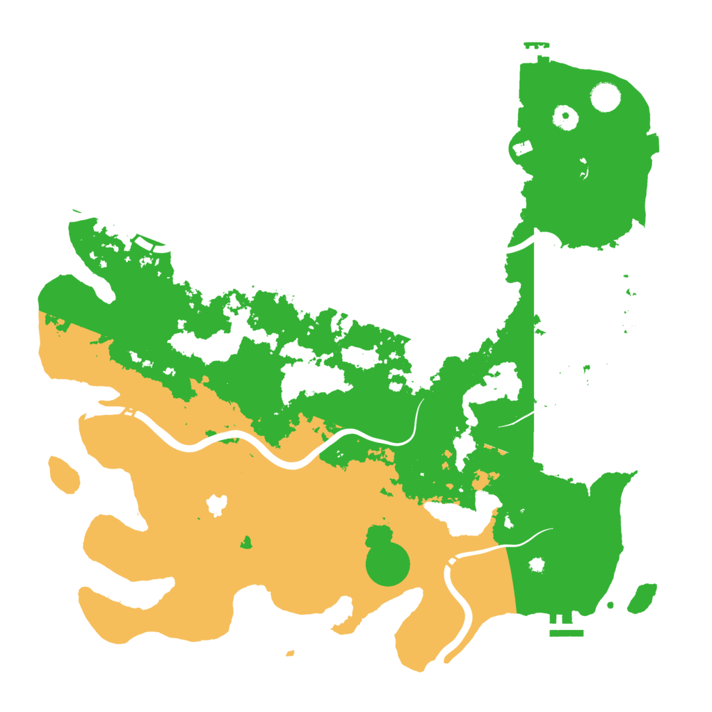 Biome Rust Map: Procedural Map, Size: 4250, Seed: 1964625272