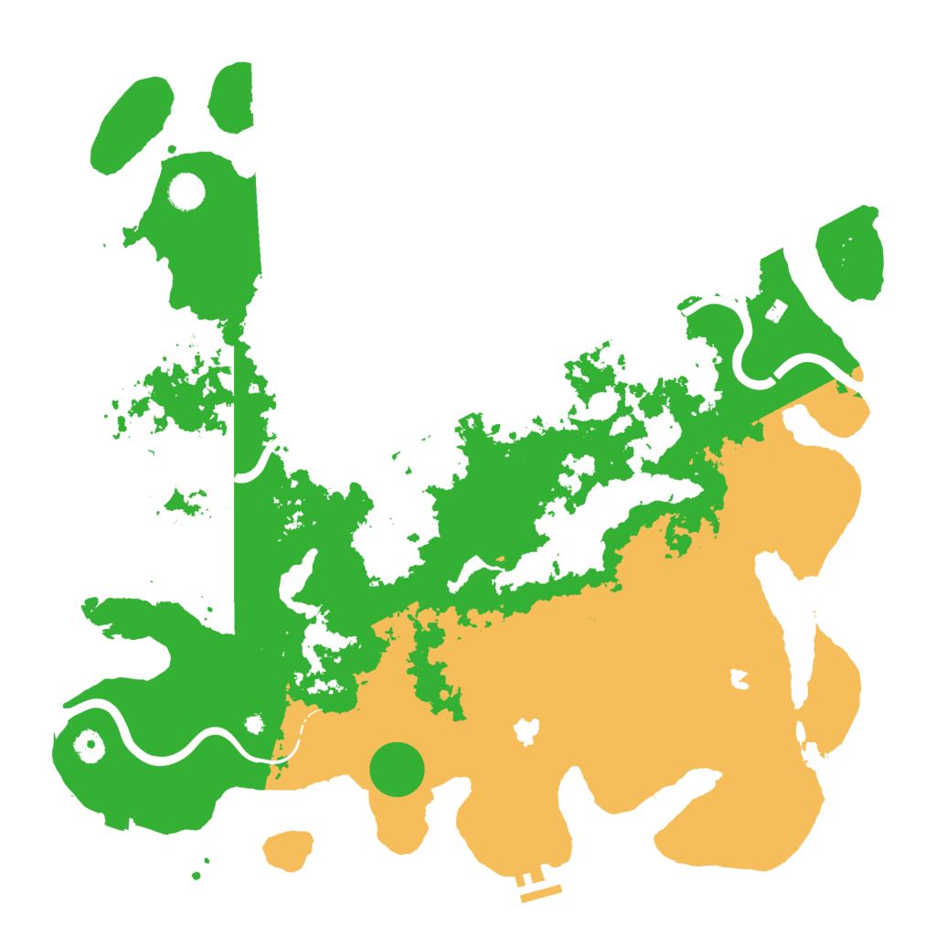 Biome Rust Map: Procedural Map, Size: 4500, Seed: 2043901738