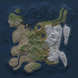 Thumbnail Rust Map: Procedural Map, Size: 3000, Seed: 2476829, 10 Monuments