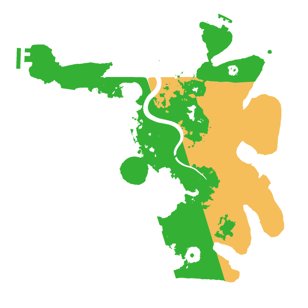 Biome Rust Map: Procedural Map, Size: 3000, Seed: 1056571467