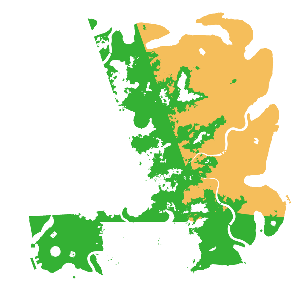 Biome Rust Map: Procedural Map, Size: 5000, Seed: 58333400