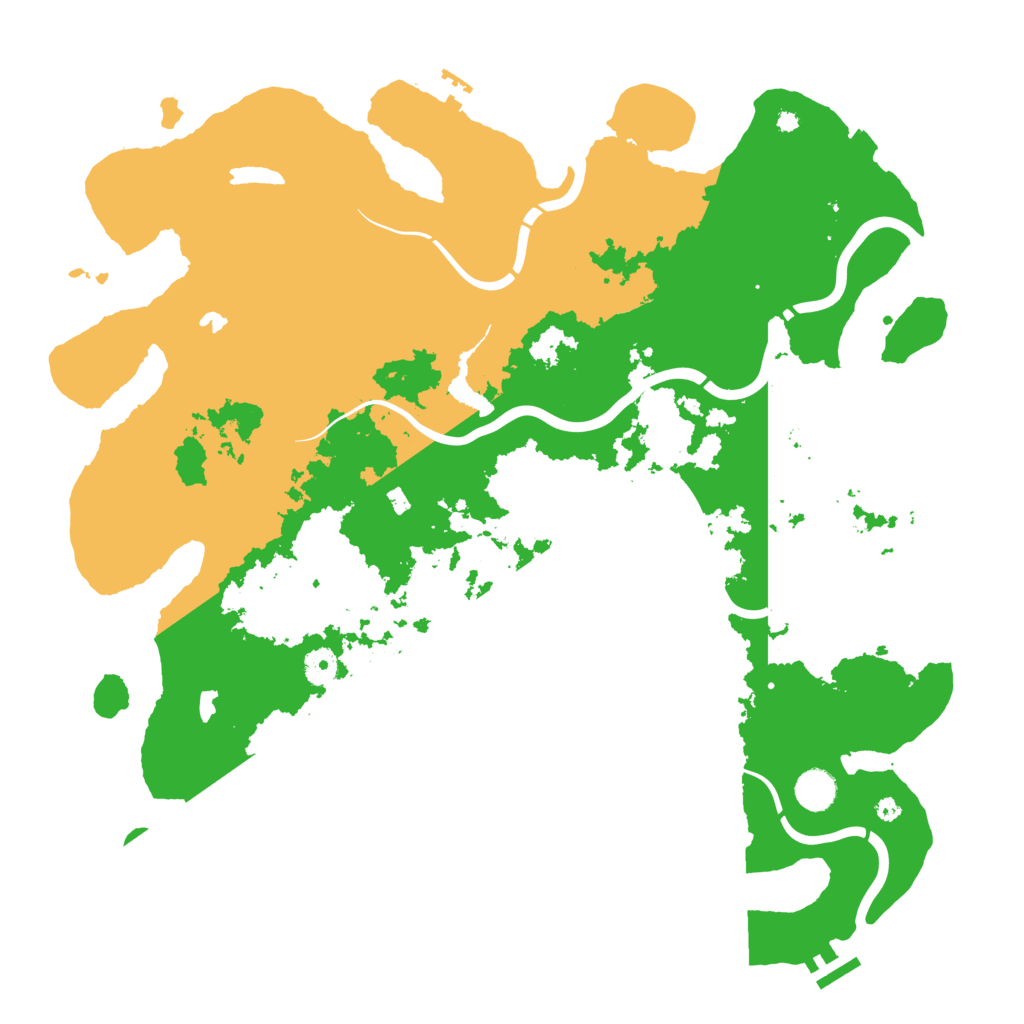 Biome Rust Map: Procedural Map, Size: 4350, Seed: 777888333