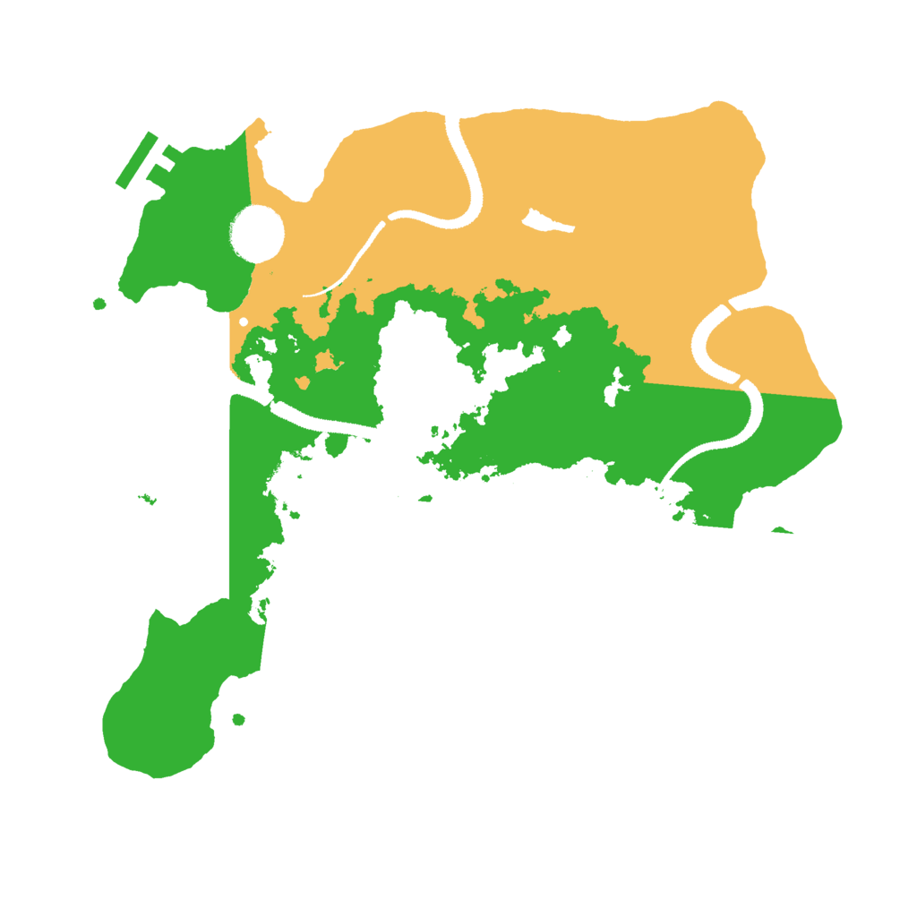 Biome Rust Map: Procedural Map, Size: 3000, Seed: 299172284