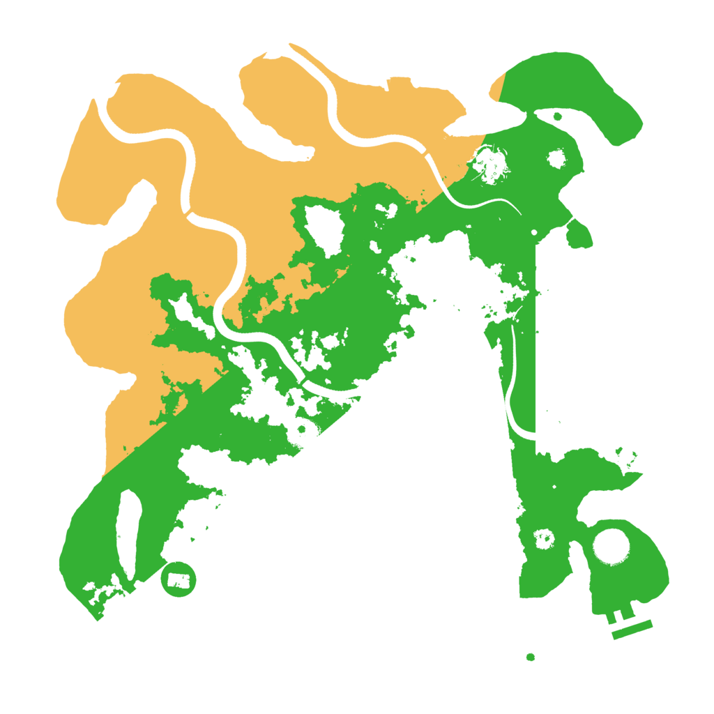 Biome Rust Map: Procedural Map, Size: 3500, Seed: 748222358