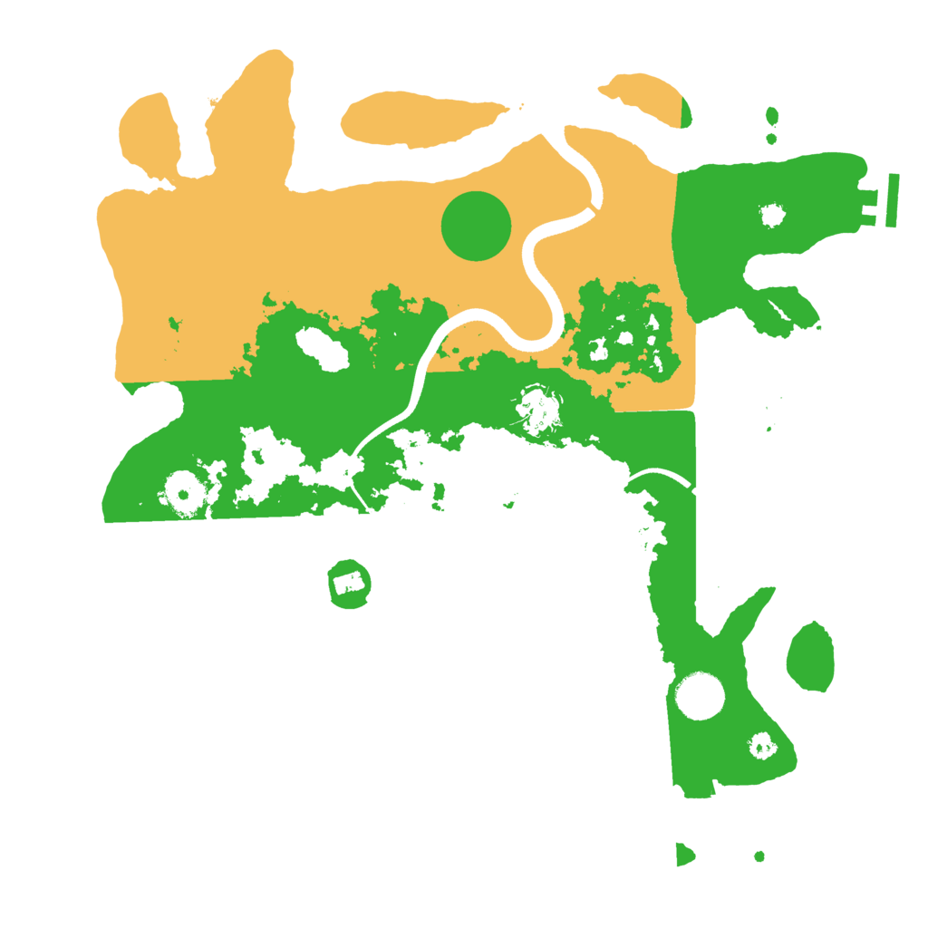 Biome Rust Map: Procedural Map, Size: 3500, Seed: 310832281