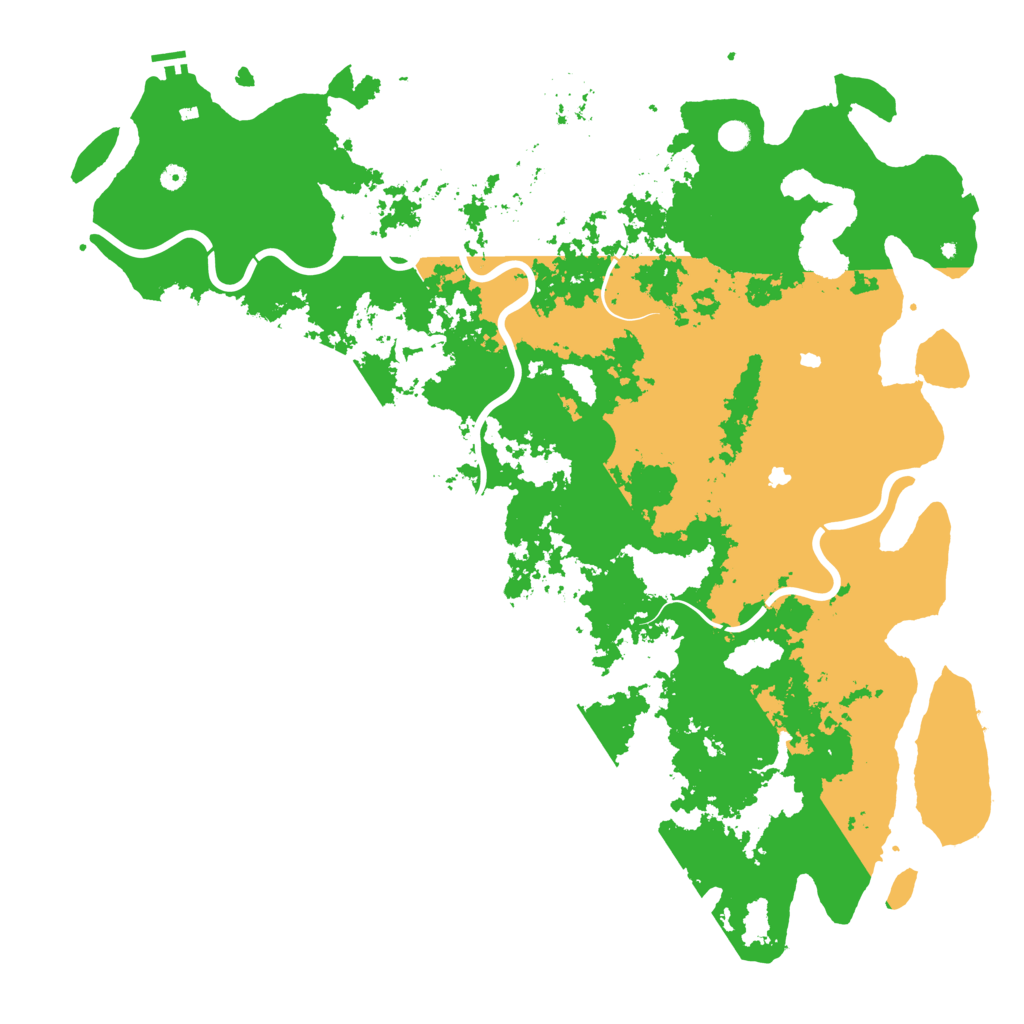Biome Rust Map: Procedural Map, Size: 6000, Seed: 364379920