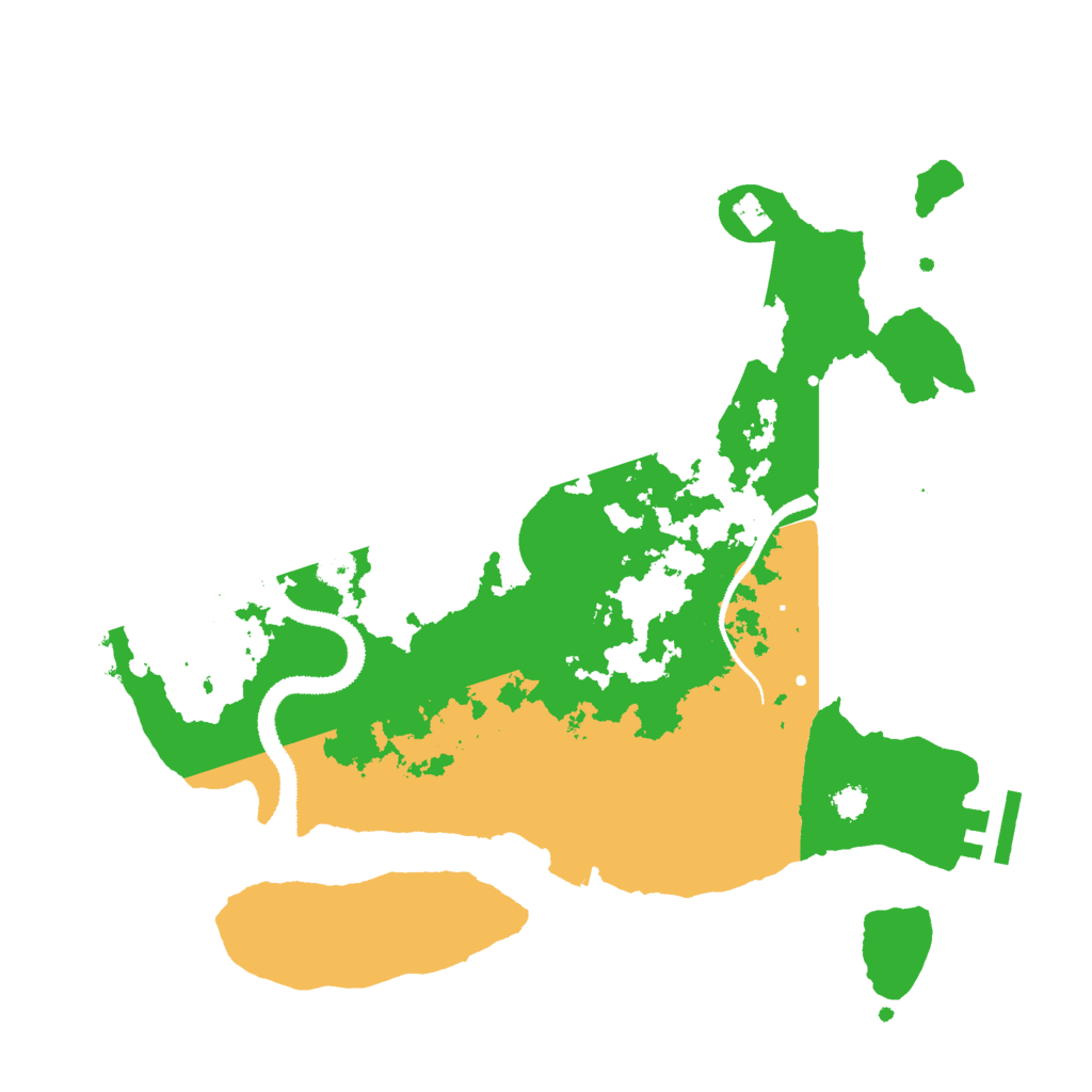 Biome Rust Map: Procedural Map, Size: 3000, Seed: 843694821