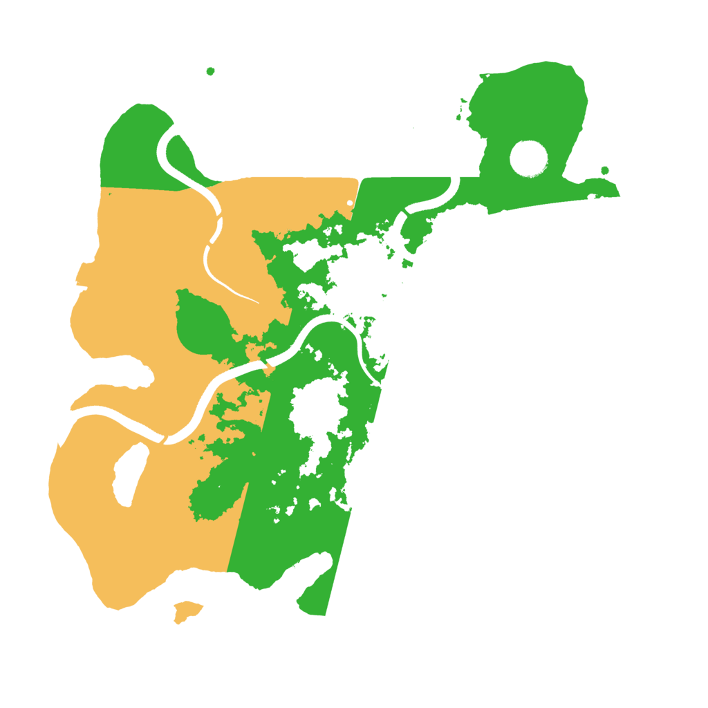 Biome Rust Map: Procedural Map, Size: 3500, Seed: 1841790322