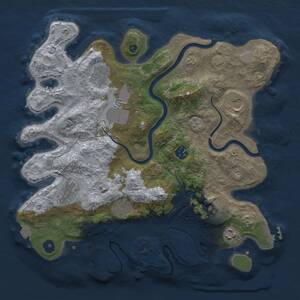 Thumbnail Rust Map: Procedural Map, Size: 3600, Seed: 567889984, 15 Monuments