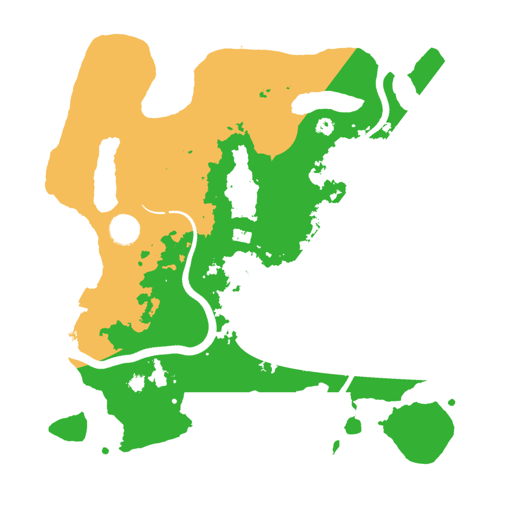 Biome Rust Map: Procedural Map, Size: 3000, Seed: 435252