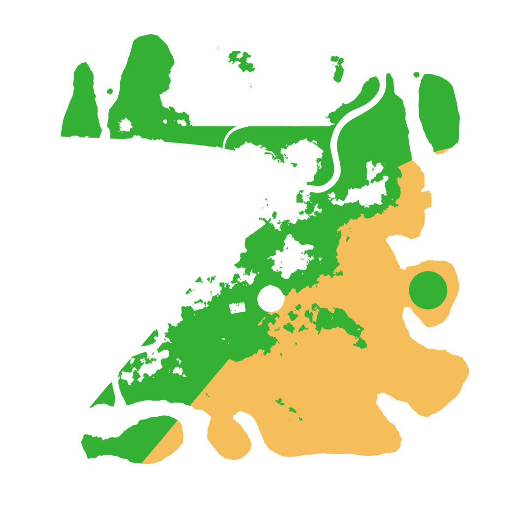 Biome Rust Map: Procedural Map, Size: 3500, Seed: 438684