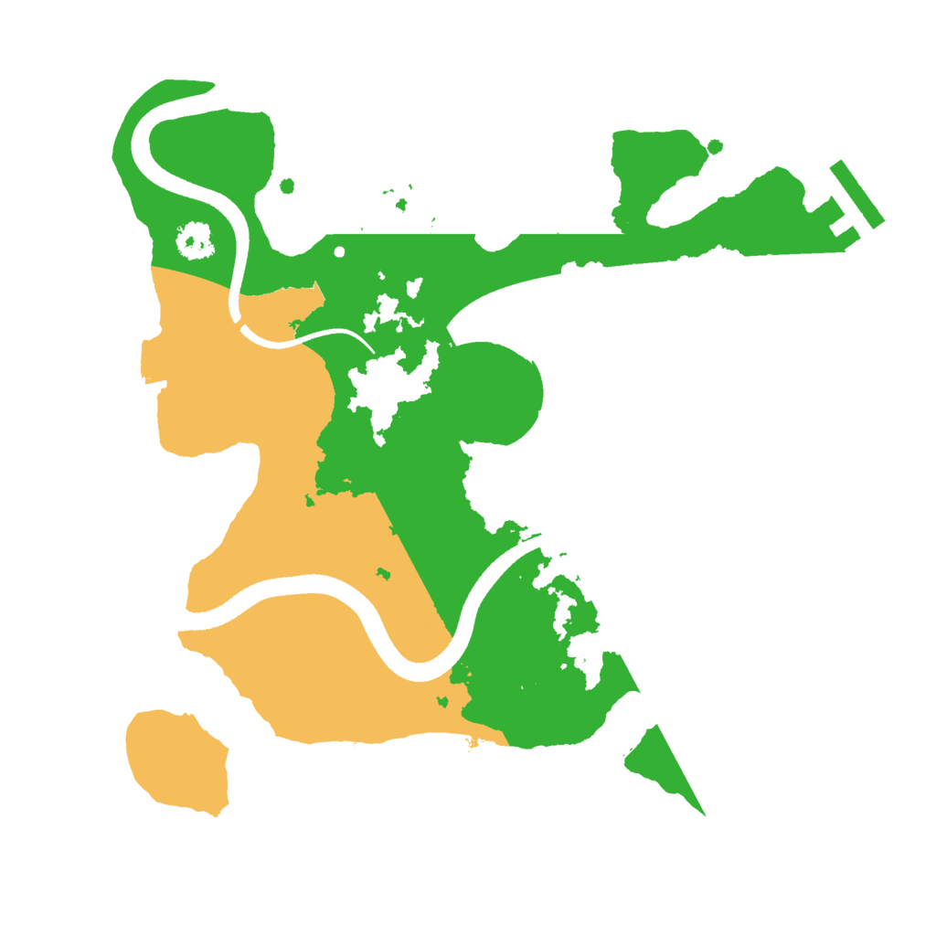 Biome Rust Map: Procedural Map, Size: 2500, Seed: 1016934011